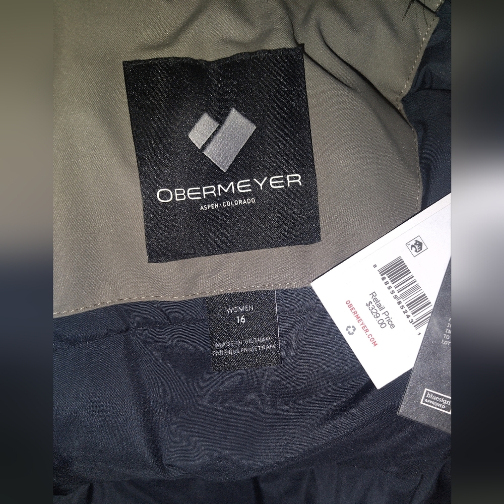 NEW Obermeyer Women's Olive Ski Jacket - Picture 4 of 6
